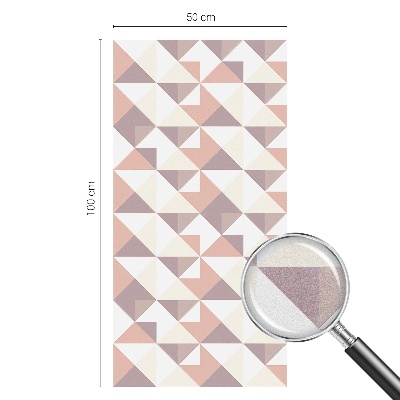 Samolepiaca fólia na sklo vitrážová Moderné trojuholníky