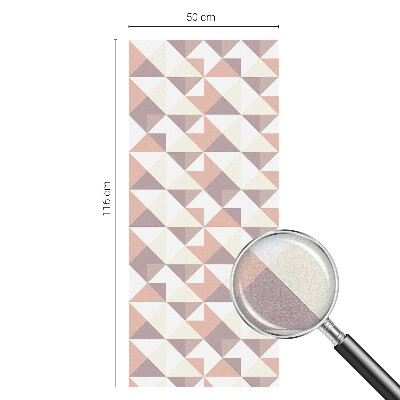 Samolepiaca fólia na sklo vitrážová Moderné trojuholníky