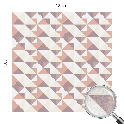 Samolepiaca fólia na sklo vitrážová Moderné trojuholníky