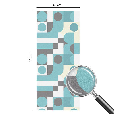 Fólia na sklo na ochranu súkromia Geometrické vzory