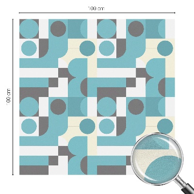 Fólia na sklo na ochranu súkromia Geometrické vzory