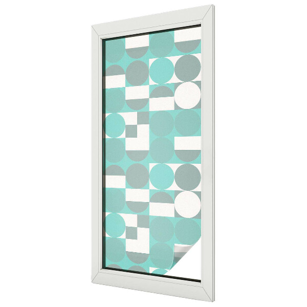 Ochranná fólia na sklo vitráž Geometrické tvary