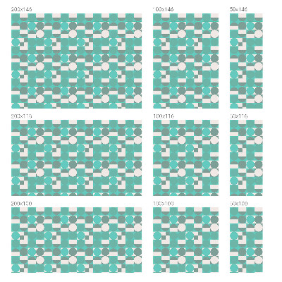 Ochranná fólia na sklo vitráž Geometrické tvary