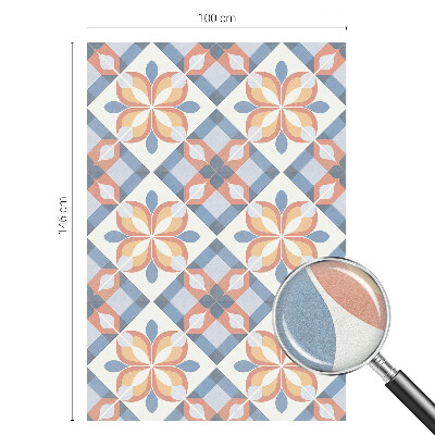 Matná fólia na okno vitráž Farebná symetria