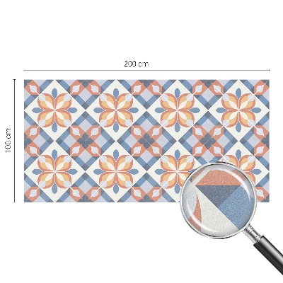 Matná fólia na okno vitráž Farebná symetria