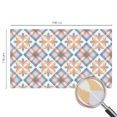 Matná fólia na okno vitráž Farebná symetria