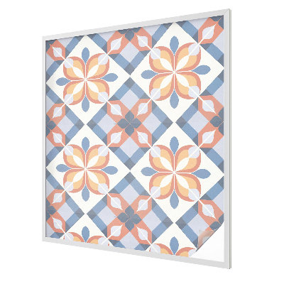 Matná fólia na okno vitráž Farebná symetria