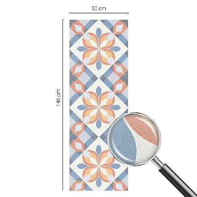 Matná fólia na okno vitráž Farebná symetria