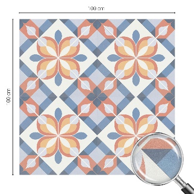 Matná fólia na okno vitráž Farebná symetria