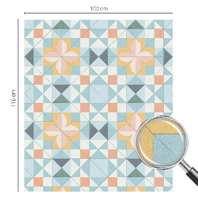 Nepriehľadná fólia na okno Farebná geometria