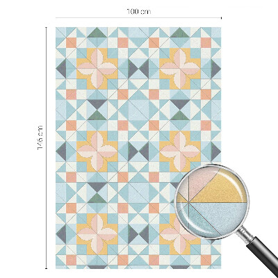 Nepriehľadná fólia na okno Farebná geometria