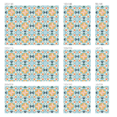 Nepriehľadná fólia na okno Farebná geometria