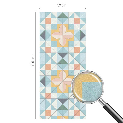 Nepriehľadná fólia na okno Farebná geometria