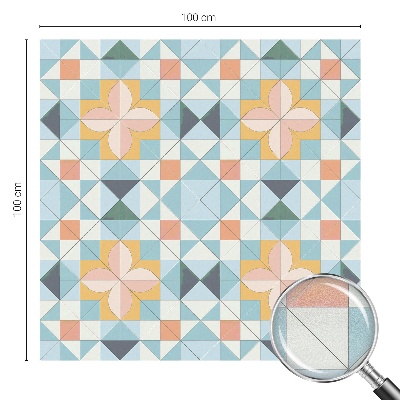 Nepriehľadná fólia na okno Farebná geometria