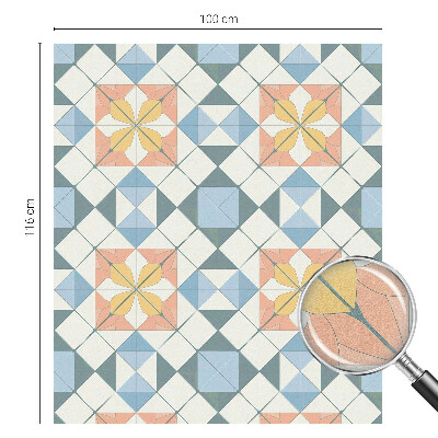 Fólia na sklo na ochranu súkromia Farebná symetria