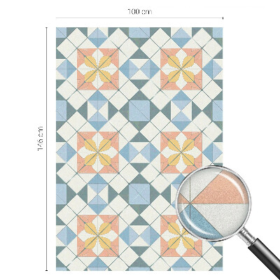 Fólia na sklo na ochranu súkromia Farebná symetria