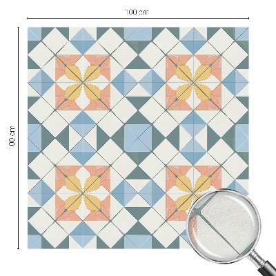 Fólia na sklo na ochranu súkromia Farebná symetria