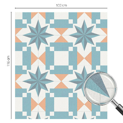 Matná fólia na okno vitráž Modré hviezdy