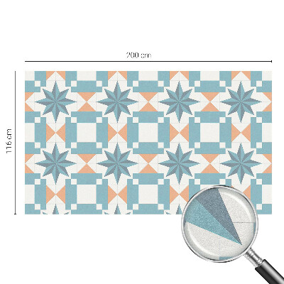 Matná fólia na okno vitráž Modré hviezdy