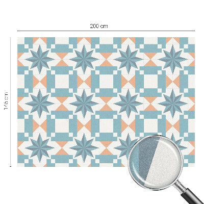 Matná fólia na okno vitráž Modré hviezdy