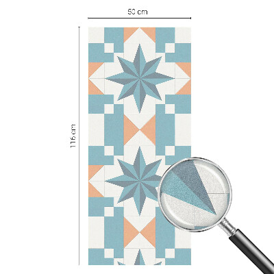 Matná fólia na okno vitráž Modré hviezdy