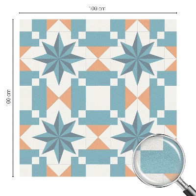 Matná fólia na okno vitráž Modré hviezdy