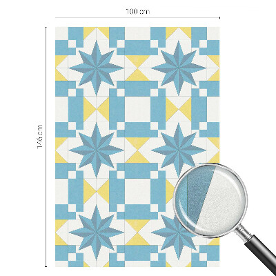 Nepriehľadná fólia na okno Modré hviezdy