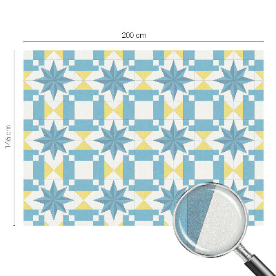 Nepriehľadná fólia na okno Modré hviezdy