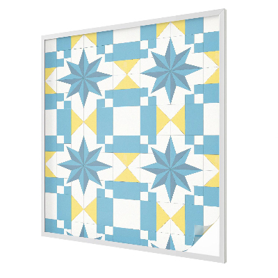 Nepriehľadná fólia na okno Modré hviezdy