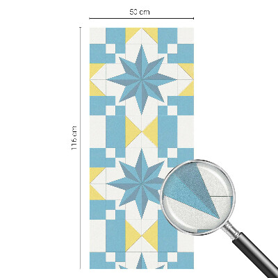 Nepriehľadná fólia na okno Modré hviezdy