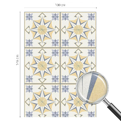 Matná fólia na okno vitráž Geometrické hviezdy