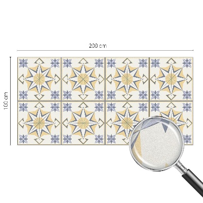 Matná fólia na okno vitráž Geometrické hviezdy