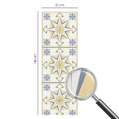 Matná fólia na okno vitráž Geometrické hviezdy