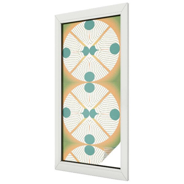 Fólia na sklo na ochranu súkromia Geometrická harmónia