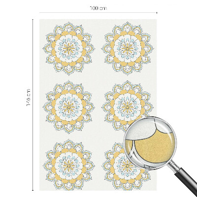 Fólia na sklo na ochranu súkromia Farebné mandaly