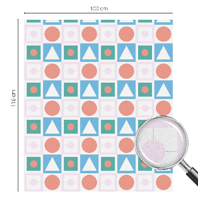 Samolepiaca fólia na sklo vitrážová Abstraktné vzory
