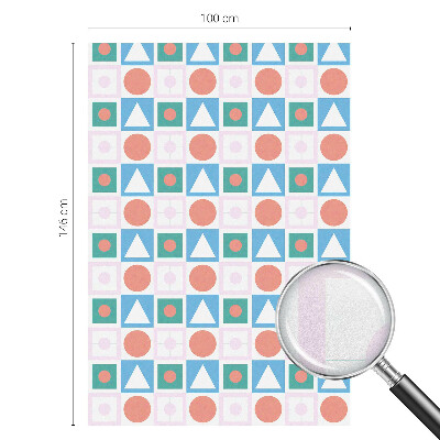 Samolepiaca fólia na sklo vitrážová Abstraktné vzory