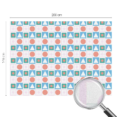 Samolepiaca fólia na sklo vitrážová Abstraktné vzory