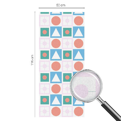 Samolepiaca fólia na sklo vitrážová Abstraktné vzory