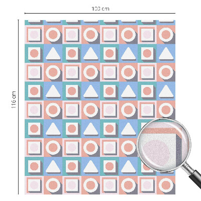 Ochranná fólia na sklo vitráž Geometrické vzory