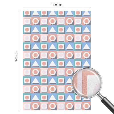 Ochranná fólia na sklo vitráž Geometrické vzory