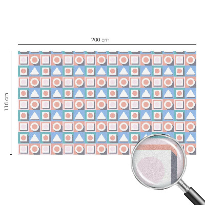 Ochranná fólia na sklo vitráž Geometrické vzory