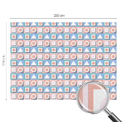 Ochranná fólia na sklo vitráž Geometrické vzory