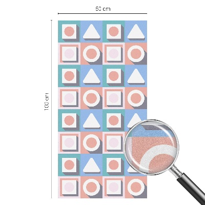 Ochranná fólia na sklo vitráž Geometrické vzory
