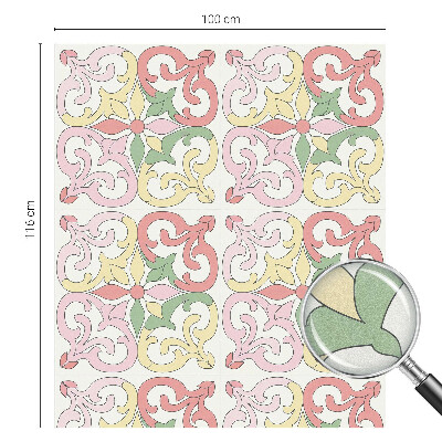 Nepriehľadná fólia na okno Kvetinové ornamenty