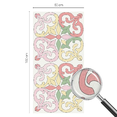 Nepriehľadná fólia na okno Kvetinové ornamenty