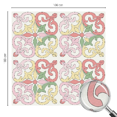 Nepriehľadná fólia na okno Kvetinové ornamenty