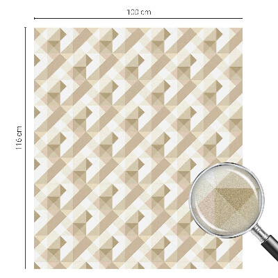 Samolepiaca fólia na sklo vitrážová Trojuholníkové vzory