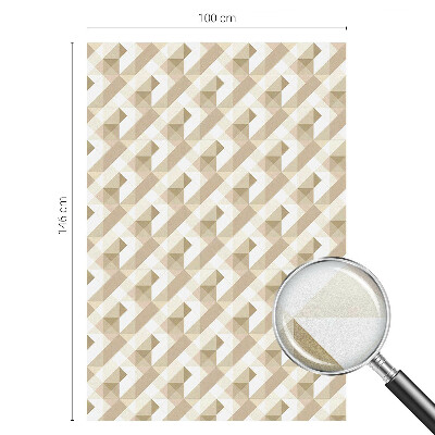 Samolepiaca fólia na sklo vitrážová Trojuholníkové vzory