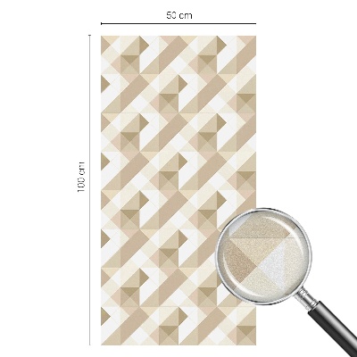 Samolepiaca fólia na sklo vitrážová Trojuholníkové vzory